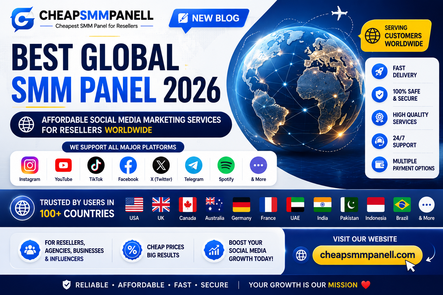 Best Global SMM Panel 2026 – Affordable Social Media Marketing Services for Resellers Worldwide